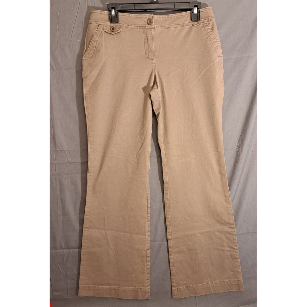 New York & Company Bootcut Khaki Dress Pants Women's Size 6 Brown